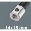 Drehmomentschlüssel Wera Click-Torque X 7 mit schwarz-grünem Griff, Vierkantantrieb-Einsatz 14x18 mm