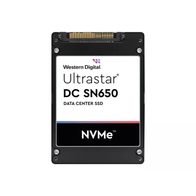 SSD-Laufwerk WESTERN DIGITAL Ultrastar DC SN650 7680 GB U.3 PCIe TLC ISE