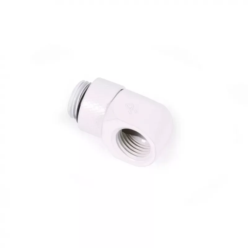Kompressions-L-Verbinder Alphacool 17619 G1/4 AG auf IG drehbar, weiß