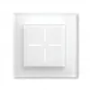 Smart-Glas-Taster HomeMatic Homematic IP Glas-Taster, 230 V, 868 MHz, weiß, 54,5×54,5×29 mm