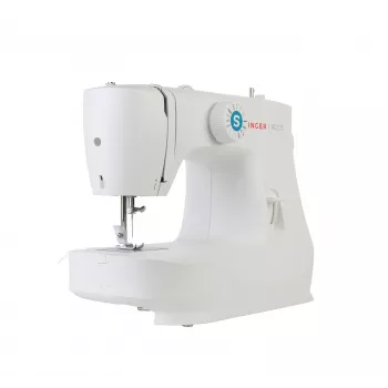 Halbautomatische Nähmaschine SINGER M2105 – 8 Stichmuster, 4-Schritt-Knopfloch, Freiarm, elektrisch, weiß