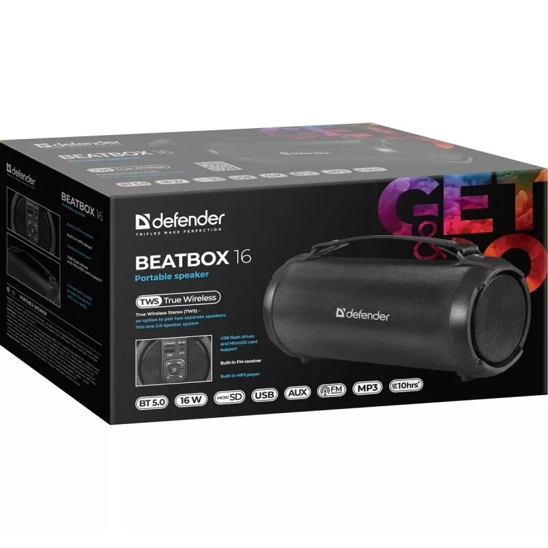 Bluetooth-Lautsprecher BEATB OX 16W, 65216, DEFENDER