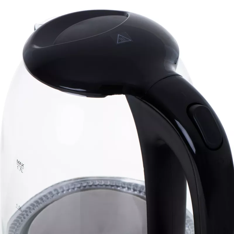 Mesko | Wasserkocher | MS 1302b | Elektrisch | 2200 W | 1,7 L | Glas | 360°-Drehsockel | Schwarz