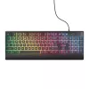 Trust GXT 792 QUADROX Tastatur Maus inklusive Gaming USB QWERTY US English Schwarz