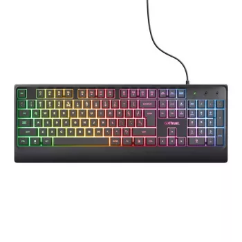 Trust GXT 792 QUADROX Tastatur Maus inklusive Gaming USB QWERTY US English Schwarz