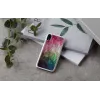 Handyhülle iKins für iPhone XR – Wasserblumen-Design, weiß