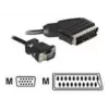 Videokabeladapter DeLOCK 65028 SCART (21-polig) auf VGA (D-Sub) 2 m
