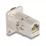 DeLOCK 67062 D-Type RJ45 Cat.6A STP Einbaudurchführung, Metall
