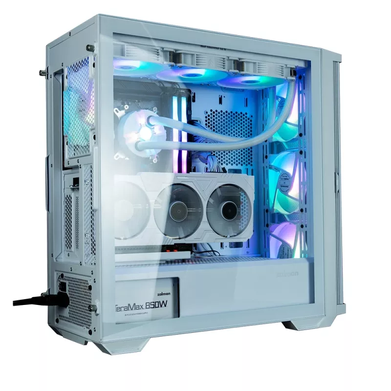 Zalman Z10 DUO ATX ZM-IF120 x4 Weiß