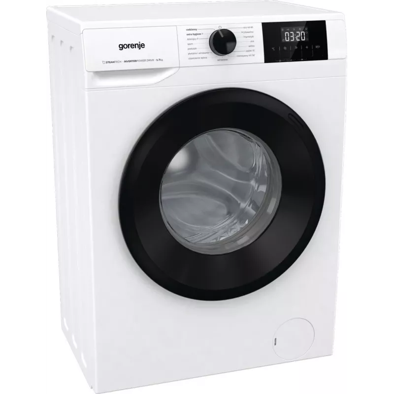 Freistehende Waschmaschine Gorenje W3NGPI72SBS, 7 kg, 1200 U/min, Invertermotor, Dampf, 15 Programme, Weiß