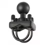 RAM Mounts Doppel-U-Bügel-Kugelbasis für 1,25 Zoll – 1,5 Zoll Schienen
