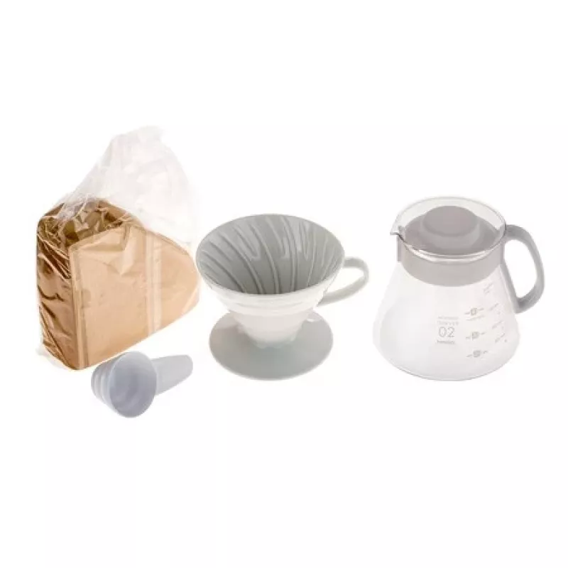 Papier-Kaffeefilter HARIO für runden HARIO-Kaffeemaschine, 100 Stück, weiß
