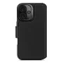 Lederhülle für iPhone 16, schwarz