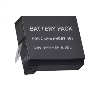 Nachladbarer Kameraakku extra digital AHDBT-401 3,8V 1220mAh für GoPro