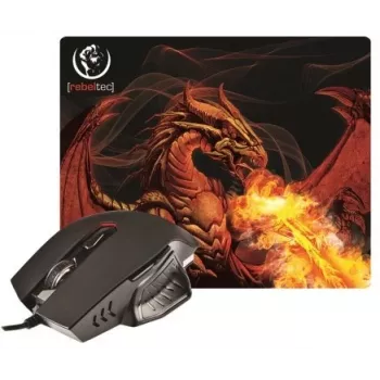 Rebeltec Red Dragon – optische Maus – 6 Tasten – kabelgebunden – USB