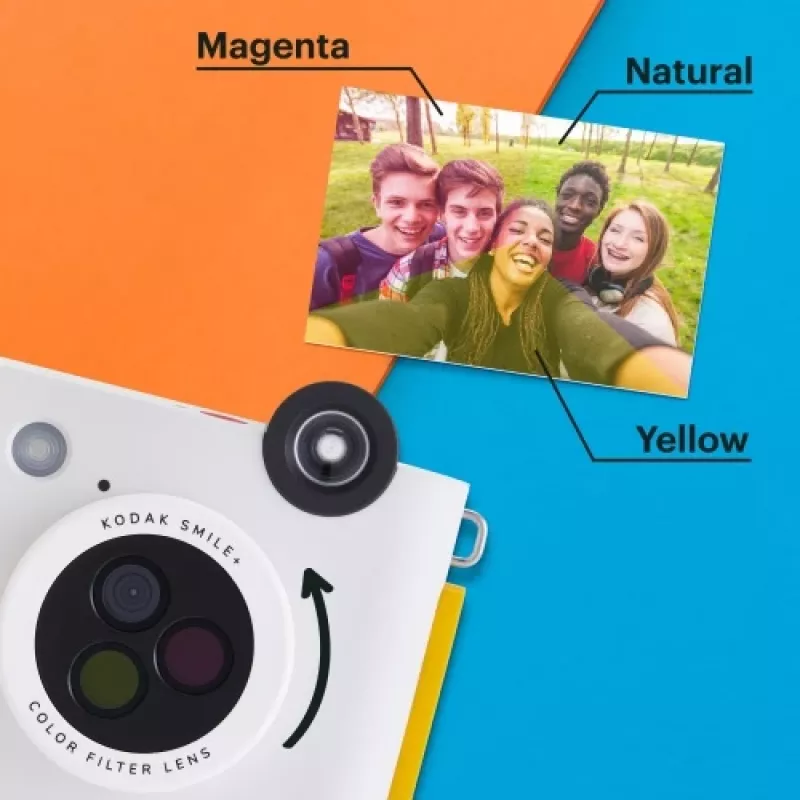 Kodak SMILE+ Sofortbildkamera, 2x3 Zoll, Weiß