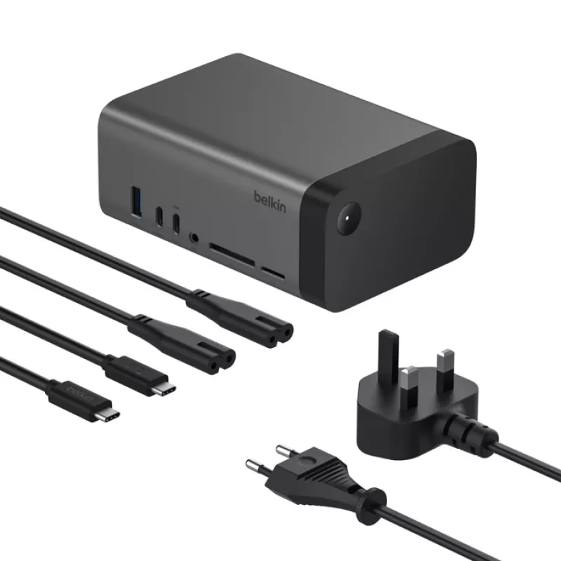 Belkin Connect USB Type-C Hub 10000 Mbit/s Grau
