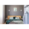 Activejet Classic einzelne Wandleuchte - IRMA Nickel E27 für das Wohnzimmer