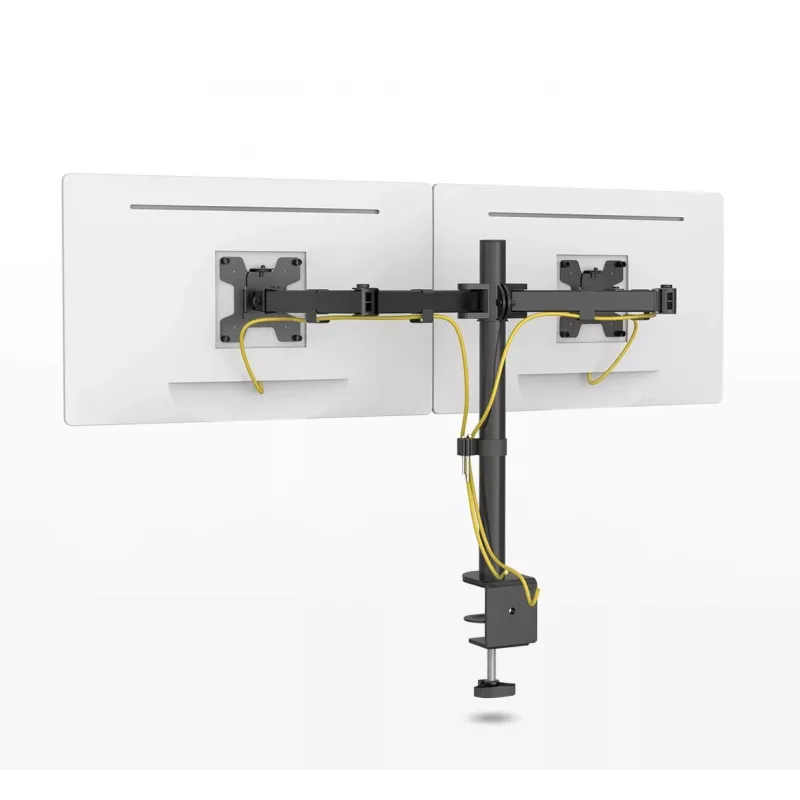 Dual-Monitor-Tischhalterung MONTIS Dual Monitor Mount Everest MT015, 13–27 Zoll, 2 Arme, max. 16 kg, VESA 75x75–100x100, schwarz