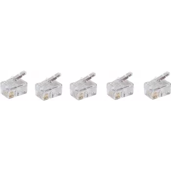 Drahtverbinder ShiverPeaks BS72039-R5 RJ-10 Stecker Gerade 5 Stk.