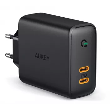 AUKEY PA-D2 Ladegerät für Mobilgeräte 36W Schwarz Innenbereich