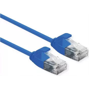 ROLINE 21.15.3941 Netzwerkkabel Blau 0,3 m Cat6a U/UTP (UTP)