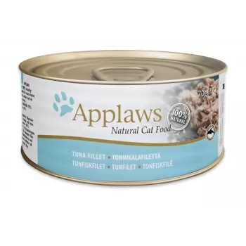 APPLAWS Thunfischfilet in Brühe - Nassfutter für Katzen - 70g
