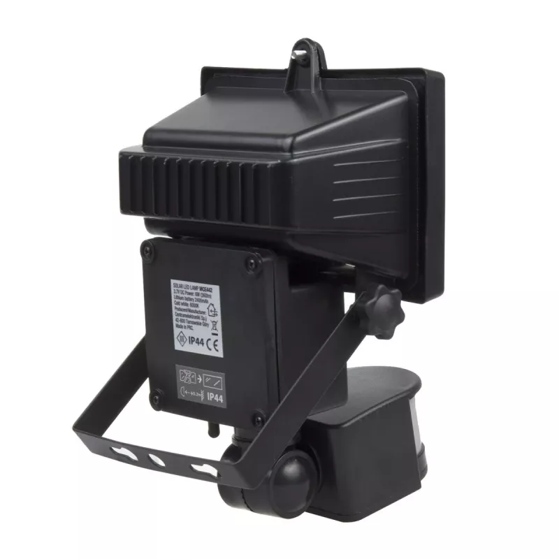 Maclean MCE442 Solar-LED-Strahler mit Bewegungsmelder Flutlicht Wandmontage-Leuchte Dämmerung IP44 6W 6000K