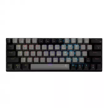Mechanische Gaming-Tastatur White Shark Wakizashi GK-002721V2 — grau-schwarzer Rahmen, US-Layout, blaue Schalter