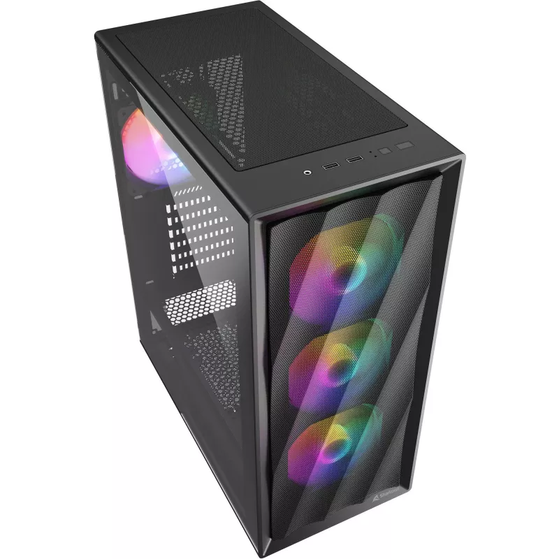 Computer Case Sharkoon VK4 Rainbow ATX Schwarz
