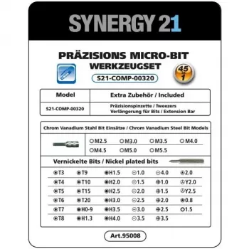 Akku-Schraubendreher Synergy21 S21_LiION 3.6V Kompakt Wiederaufladbar