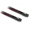SAS-Kabel DeLOCK 83073 0,1 m Schwarz Rot