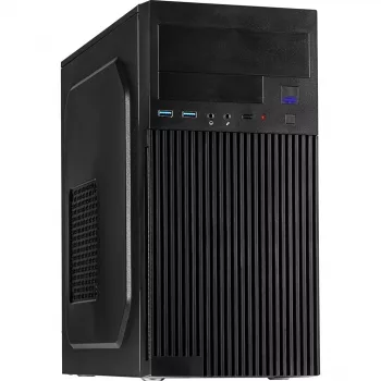 Computergehäuse INTER-TECH IT-6521 gerade, ATX, Schwarz