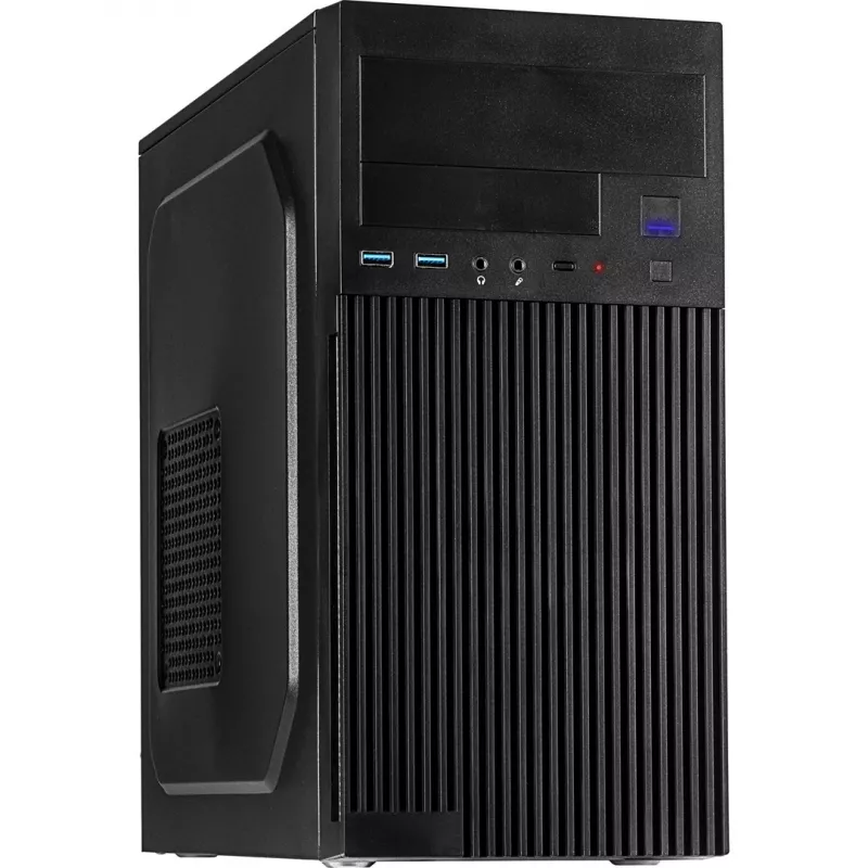 Computergehäuse INTER-TECH IT-6521 gerade, ATX, Schwarz