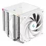 Luftkühler DeepCool AK620 Digital SE White — zwei 120-mm-Lüfter, 6 Heatpipes, PWM, LGA-1700-Unterstützung, integrierte Anzeige
