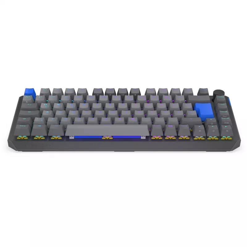 Kompakte 75% kabellose mechanische Tastatur ENDORFY Thock V2 mit gelben Schaltern, DE-Layout