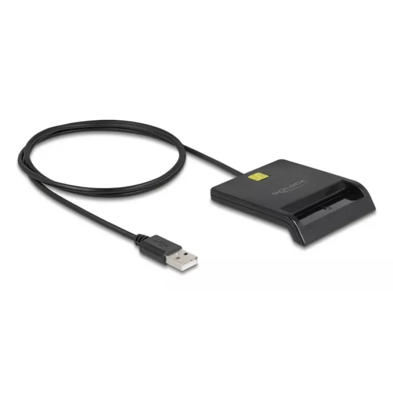 Smart Card Reader DeLOCK 91724 USB Typ-A Schwarz
