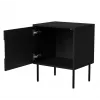 Cama INSERTO Nachtschrank, 2 Stk., 50x40x61.5 cm, schwarz + LED