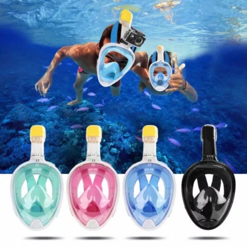 Schnorchelmaske Free Breath M2068G L/XL pink — Vollgesichts-Schnorchelmaske, Größe L/XL