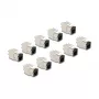 DeLOCK 88118 Keystone-Modul flach Schwarz RJ-45 10 Stück