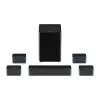 Lautsprecher Ultimea Poseidon D80 Schwarz 7.1-Kanäle, 8 Lautsprecher, kabelgebunden & kabellos, aktiver Subwoofer