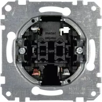 Drehschalter Merten MEG3115-0000 1P metallic, 250 V AC, 10 A