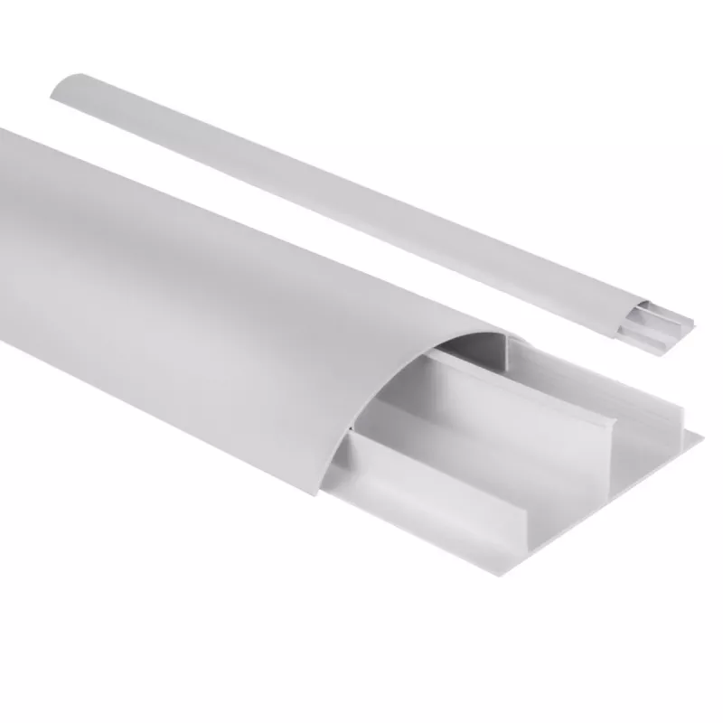 Aluminium-Kabelabdeckleiste MACLEAN MC-814 S, silber – Aufputz-Kabelkanal