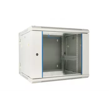 Extralink Rackmount-Schrank 9U 600x600 AZH Grau wandmontiert, schwenkbar