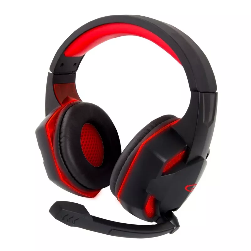 Gaming-Headset ESPERANZA BLACKBIRD, Mikrofon, USB/Klinke 3,5 mm, Schwarz/Rot