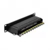 DeLOCK 10 Zoll Patch Panel 8 Port Cat.6A 1U schwarz