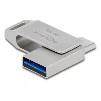 USB-Flash-Laufwerk DeLOCK 128 GB USB-C Typ-A Drehgelenk-Modell