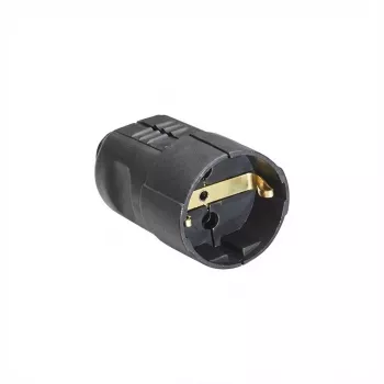 Netzstecker Typ F Bachmann 912.170 Schwarz