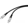 Renkforce USB-C-Kabel USB4 Stecker Stecker Schwarz Aluminium-Stecker (RF-6805036)