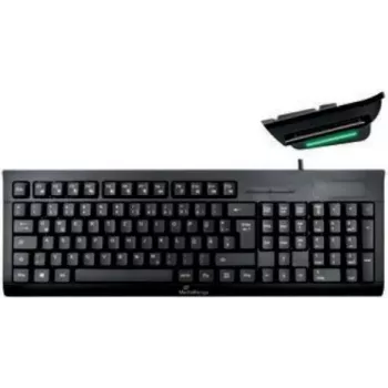 Tastatur MediaRange MROS114 Office USB QWERTZ Deutsch Schwarz